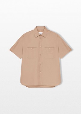 GIVENCHY - GIVENCHY Ανδρικό Μπεζ Couture Seam Shirt