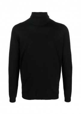 GOES BOTANICAL - GOES BOTANICAL Ανδρικό Μαύρο High-Neck Knit Jumper