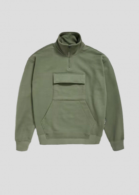 G-STAR - G-STAR Ανδρικό Χακί Double Pocket Loose Sweater