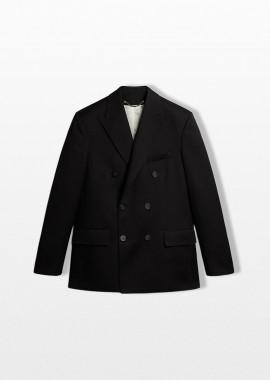 GOLDEN GOOSE - GOLDEN GOOSE Ανδρικό Μαύρο Double-Breasted Blazer