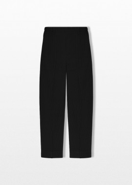 ISSEY MIYAKE Ανδρικό Μαύρο Tuxedo Pleats Trousers