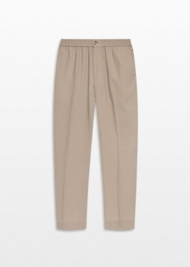 AMI PARIS - AMI PARIS Ανδρικό Μπεζ Elasticated Waist Trousers