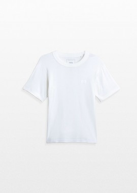 Y-3 - Y-3 Ανδρικό Λευκό Slim Short Sleeve T-Shirt