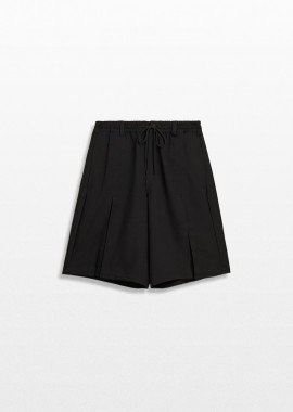 Y-3 - Y-3 Ανδρικό Μαύρο Sport Uniform Pleated Shorts