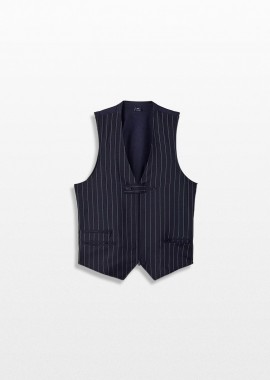 Y-3 Ανδρικό Μαύρο Sport Uniform Pinstripe Tailored Vest