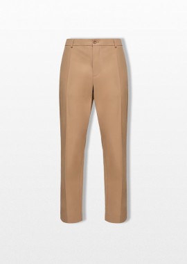 MONCLER Ανδρικό Μπεζ Cotton Blend Trousers