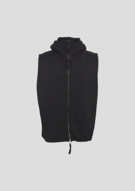THOM KROM Ανδρικό Μαύρο Men's Hooded Long Vest