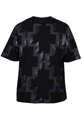 MARCELO BURLON - MARCELO BURLON Ανδρικό Μαύρο All Over Cross Tee