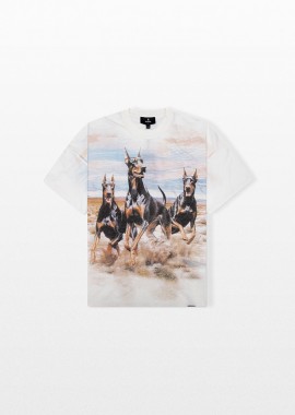 REPRESENT Ανδρικό Λευκό Western Dobermans T-Shirt