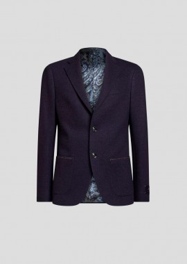 ETRO Ανδρικό Μπλε Single-Breasted Blazer