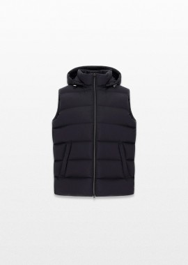 HERNO Ανδρικό Μαύρο Vest in Ecoage
