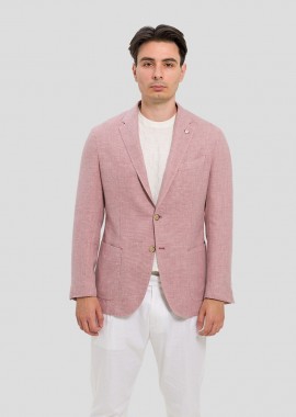 LUBIAM Ανδρικό Ροζ Suit In Pink