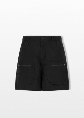 HERNO Ανδρικό Μαύρο Laminar Cargo Bermuda Shorts