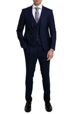 SARTORIA MONK Ανδρικό Μπλε Three Piece Suit