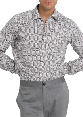 MONK - MONK Ανδρικό Πολύχρωμο Floral Print Shirt/Multicolour