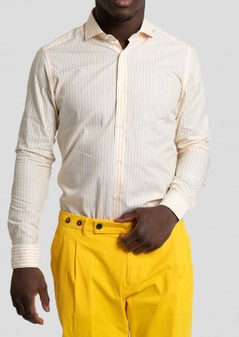 CALIBAN Ανδρικό Yellow Summer Fit Shirt