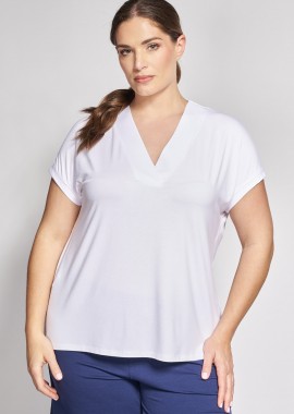 BASIC Μπλούζα με φάσα V