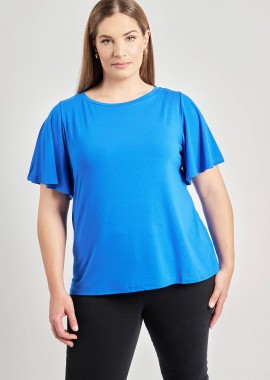 Basic μπλούζα με flared μανίκια