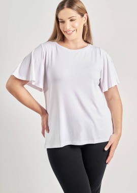 Basic μπλούζα με flared μανίκια