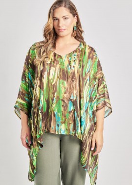 Εμπριμέ ημιδιάφανη τουνίκ