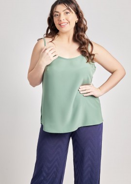 Τοπ με τιράντες κρεπ