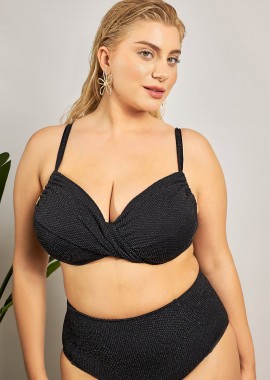 Τοπ μπικίνι ντραπέ lurex