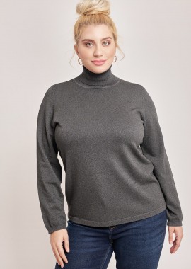 Μπλούζα πλεκτή lurex με ζιβάγκο