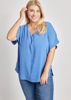 Μπλούζα washed με V