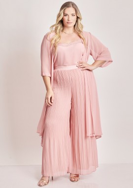 Παντελόνα chiffon πλισέ