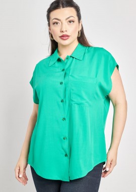 PRBT Αμάνικο πουκάμισο όψη λινό