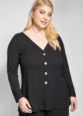 Ριπ τοπ με κουμπιά