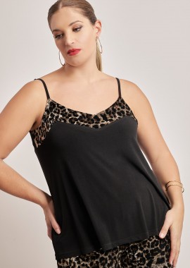 Τοπ με animal print λεπτομέρειες