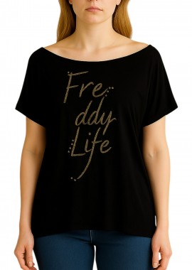 Μπλούζα Κοντομάνικη Freddy Με Τρουκς S6WALT14-N0 Γυναικείο