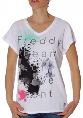 Μπλούζα Κοντομάνικη Freddy Με Τύπωμα TRIM7-W0 Γυναικείο