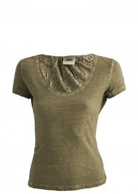 Μπλούζα Κοντομάνικη Freddy Mε Δαντελένια Πλάτη S8-AC-WT243L03N01-G73CD0 Γυναικείο