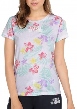 Μπλούζα Κοντομάνικη Freddy Με Φλοράλ Μοτίβο S0WTRT3-FLO6 Γυναικείο