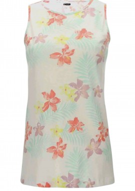 Μπλούζα Αμάνικη Freddy Training Με Φλοράλ Μοτίβο S0WTRT8-FLO6 Γυναικείο