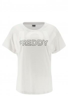 Μπλούζα Κοντομάνικη Freddy Με Τύπωμα Στο Στήθος F0WFTT3-W Γυναικείο