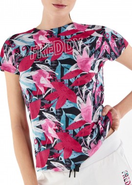Μπλούζα Κοντομάνικη Freddy Floral Print S2WFTT5C-FLO20 Γυναικείο