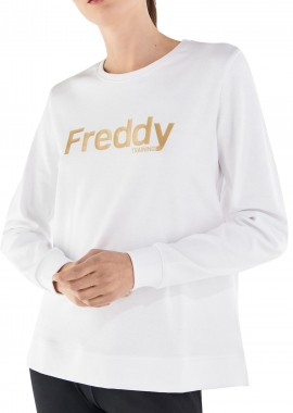 Μπλούζα Μακρυμάνικη Freddy Glossy Logo S2WTRS2-WO Γυναικείο