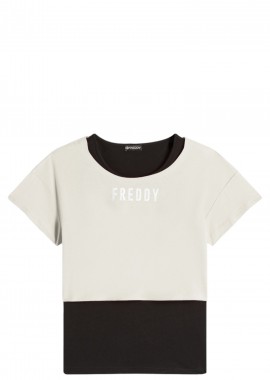 Μπλούζα Κοντομάνικη Freddy Set Αμάνικη Crop S4WMVT4-NZ22 Γυναικείο