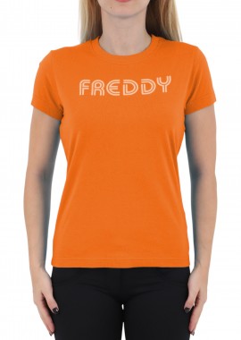 Μπλούζα Κοντομάνικη Freddy Με Λογότυπο 32441ST1-A660 Γυναικείο
