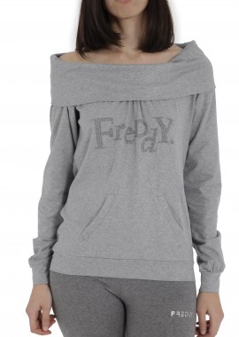 Μπλούζα Μακρυμάνικη Freddy Studded Logo 33250-H27 Γυναικείο