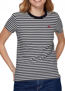 Μπλούζα Κοντομάνικη Levi's Perfect Ριγέ 391850087-87 Γυναικείο