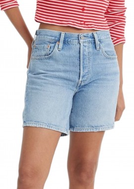 Σορτς Levi's 501R Mid Thigh Med Indigo- Worn In 858330055-55 Γυναικείο