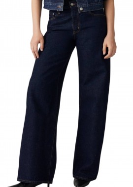 Παντελόνι Jean Levi's Straight Dark Indigo - Worn In A87010007-07 Γυναικείο