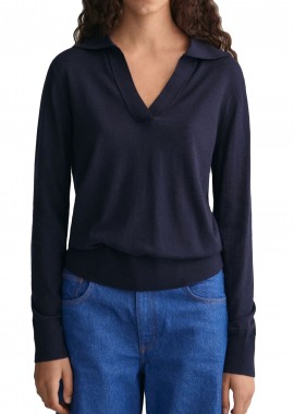 Πουλόβερ Gant Fine Knit Rugger 4803188-433 Γυναικείο