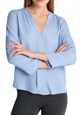 Τουνίκ Attrattivo Μονόχρωμη Με V-Neck 91372231C-CIEL Γυναικείο