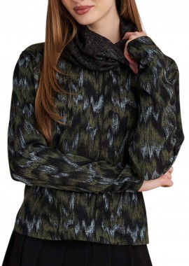 Μπλούζα Μακρυμάνικη Attrattivo Μακρυμάνικη Εμπριμέ 92265381-KHAKI Γυναικείο