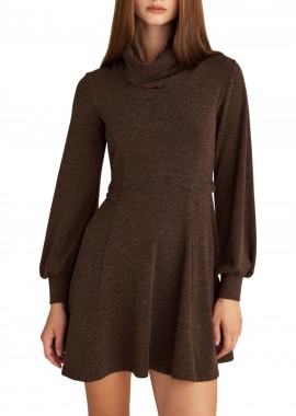 Φόρεμα Attrattivo Μονόχρωμο 92314826-BROWN Γυναικείο